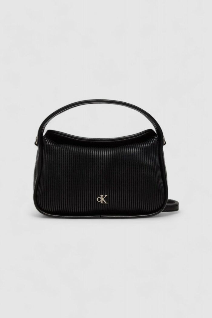 Borsa Calvin Klein RIB MINI FLAP20 PU Nero