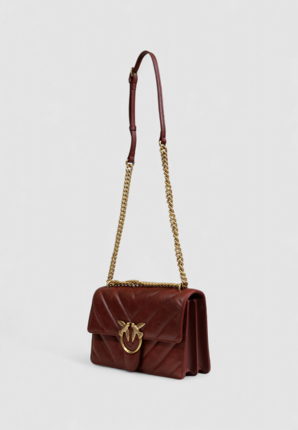 Borsa Pinko LOVE ONE CLASSIC DC Bordeaux - Foto 2