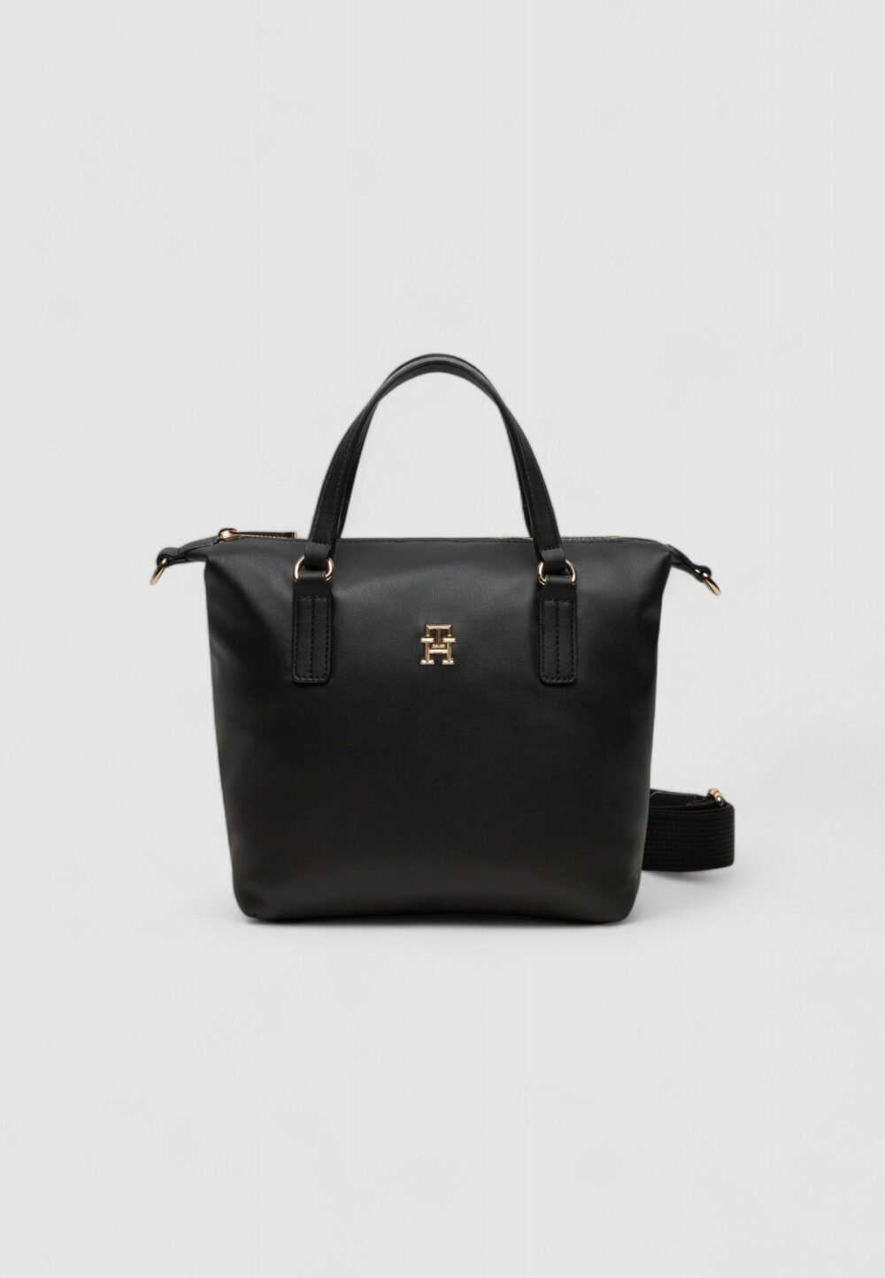 Borsa Tommy Hilfiger POPPY REFORM SMALL TOTE Nero - Foto 1