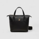 Borsa Tommy Hilfiger POPPY REFORM SMALL TOTE Nero - Foto 1