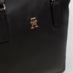 Borsa Tommy Hilfiger POPPY REFORM SMALL TOTE Nero - Foto 2