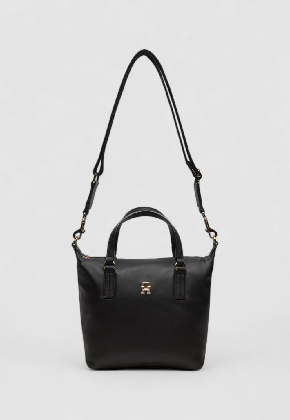 Borsa Tommy Hilfiger POPPY REFORM SMALL TOTE Nero - Foto 5