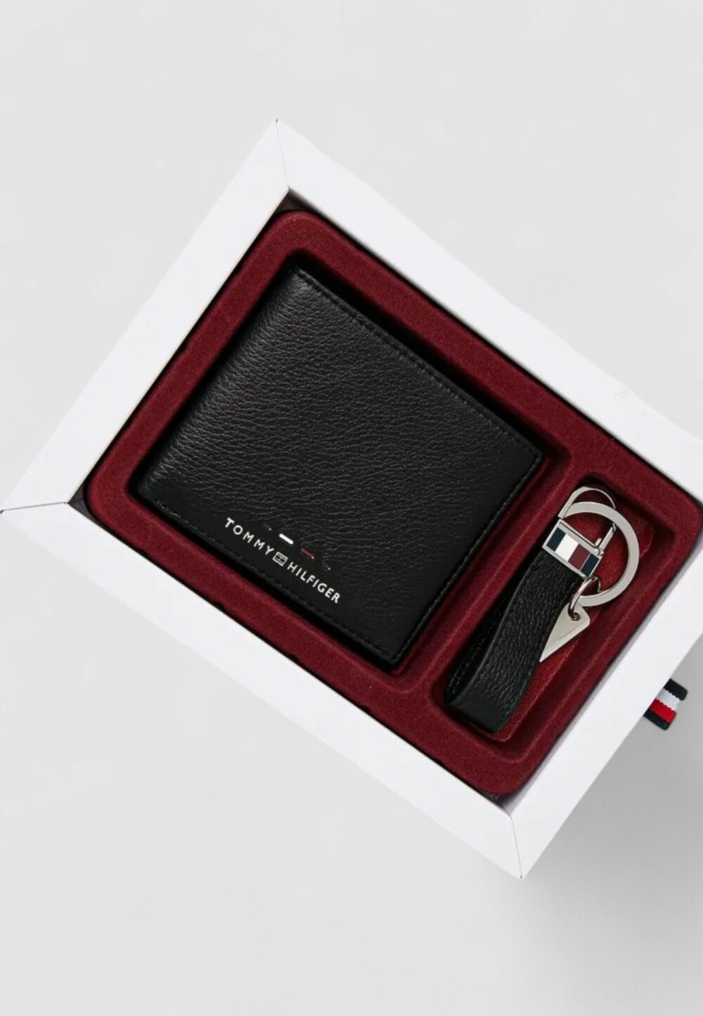 Box portafoglio + accessorio Tommy Hilfiger TH PREMIUM MINI CC & KEY FOB Nero - Foto 1