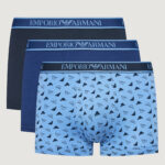 Boxer Emporio Armani Underwear 3 PACK TRUNK Azzurro - Foto 2