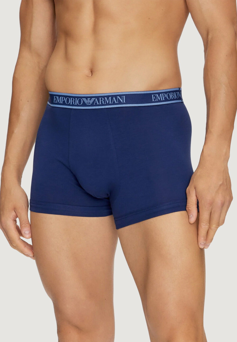 Boxer Emporio Armani Underwear 3 PACK TRUNK Azzurro - Foto 3