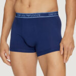 Boxer Emporio Armani Underwear 3 PACK TRUNK Azzurro - Foto 3