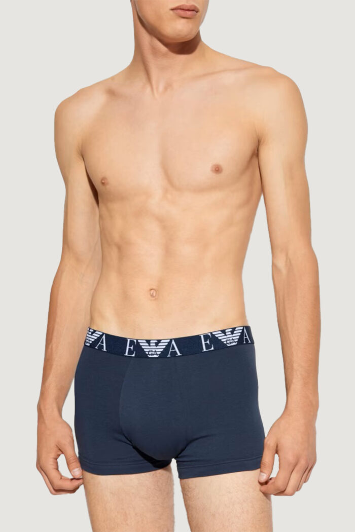 Boxer Emporio Armani Underwear 3 PACK TRUNK Blue scuro