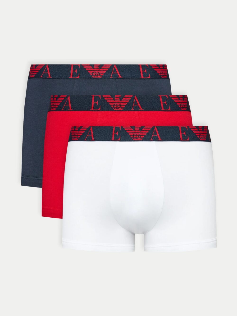 Boxer Emporio Armani Underwear 3 PACK TRUNK Rosso - Foto 1