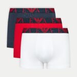 Boxer Emporio Armani Underwear 3 PACK TRUNK Rosso - Foto 1