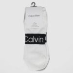 Calzini corti Calvin Klein 2P LOGO RIBBON Bianco - Foto 2