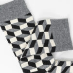 Calzini corti Happy Socks FILLED OPTIC Grigio - Foto 2