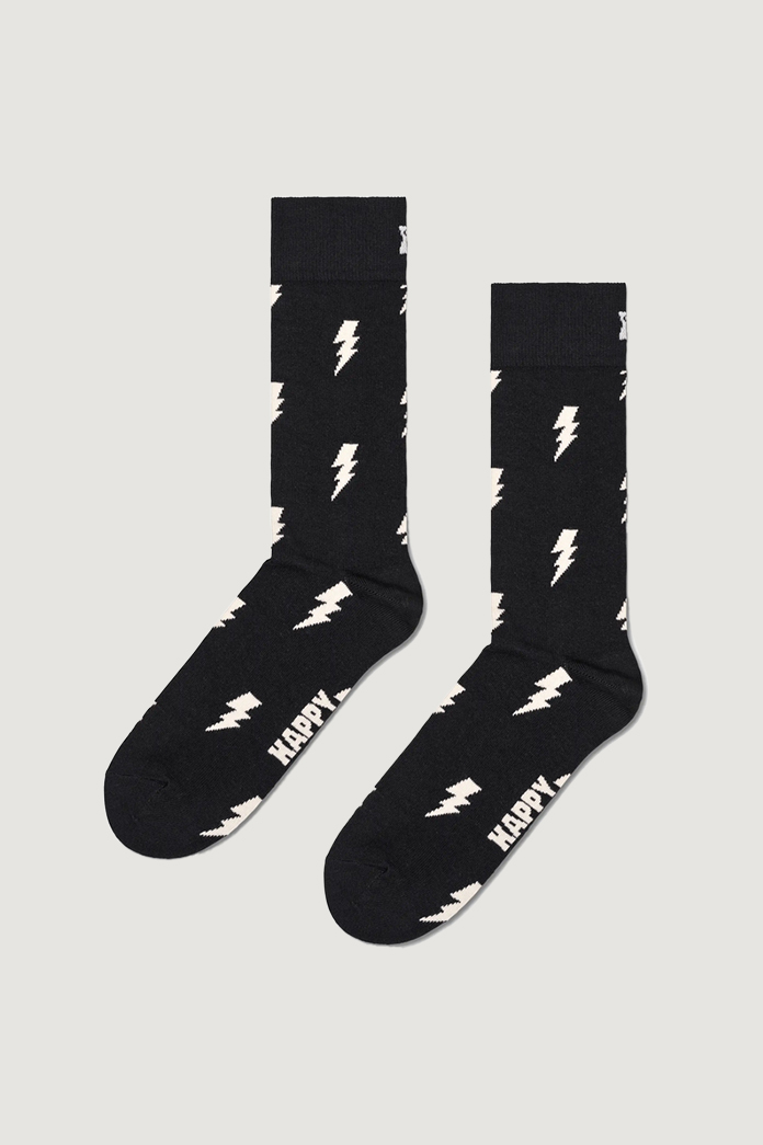 Calzini corti Happy Socks FLASH Nero