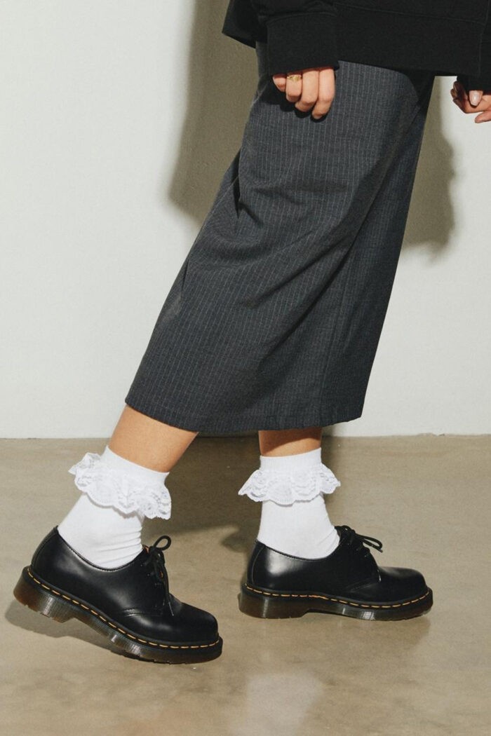 Calzini Dr. Martens Frill Organic Cotton Blend Bianco