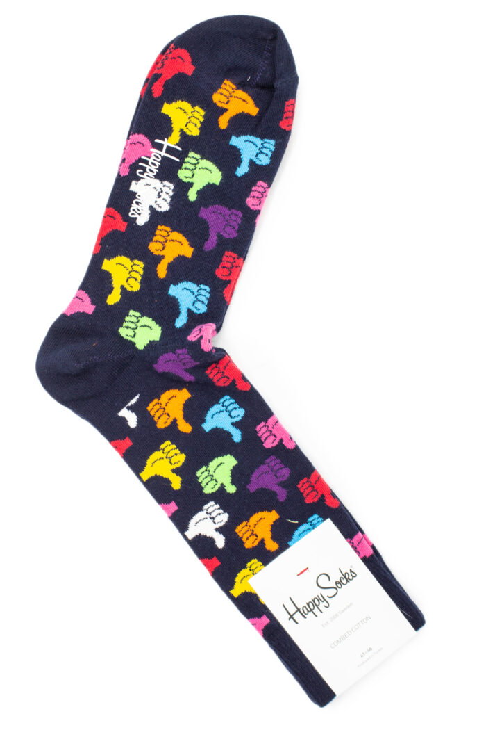 Calzini Lunghi Happy Socks THUMBS UP Nero