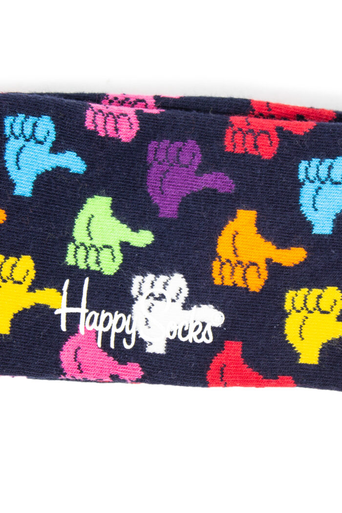 Calzini Lunghi Happy Socks THUMBS UP Nero