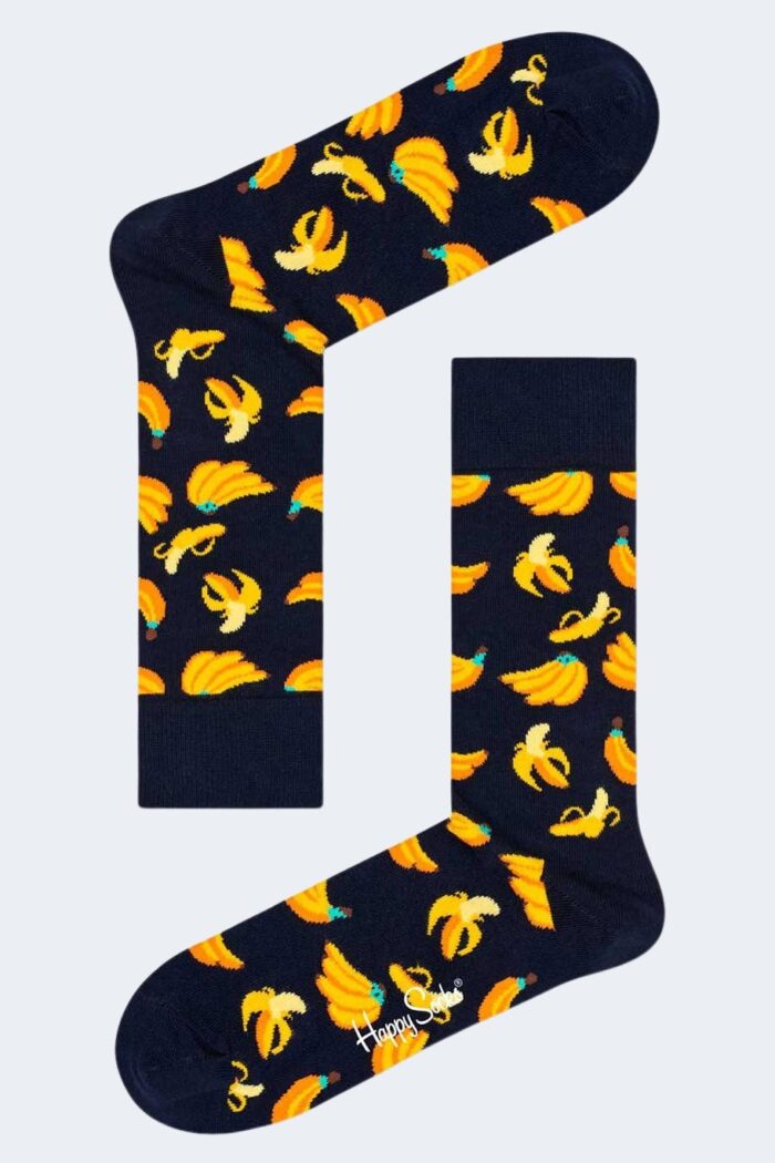 Calzini Lunghi Happy Socks BANANA Nero