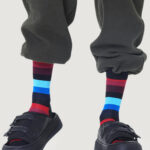 Calzini Lunghi Happy Socks STRIPE Nero - Foto 2