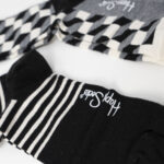 Calzini Lunghi Happy Socks BLACK WHITE GIFT Nero - Foto 3