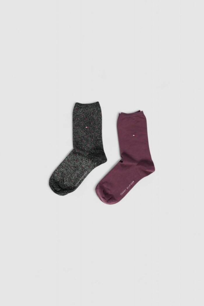 Calzini Tommy Hilfiger SOCK DOT 2P Nero