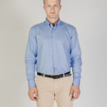 Camicia manica lunga Aquascutum ACTIVE OXFORD SHIRT POCKETLESS Blu - Foto 1