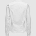 Camicia manica lunga Jacqueline de Yong JDYMIO L/S V-NECK TOP WVN DIA Bianco - Foto 2