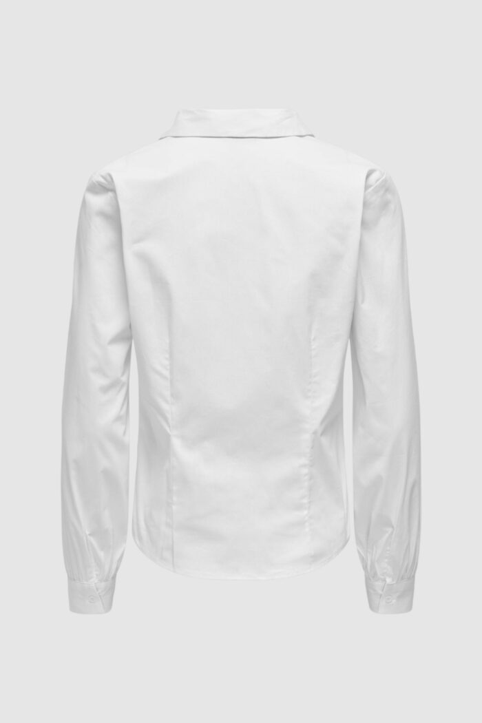 Camicia manica lunga Jacqueline De Yong JDYMIO L/S V-NECK TOP WVN DIA Bianco