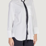 Camicia manica lunga Jacqueline de Yong ONLMOCO CALA LS BOW SHIRT WVN Bianco - Foto 3