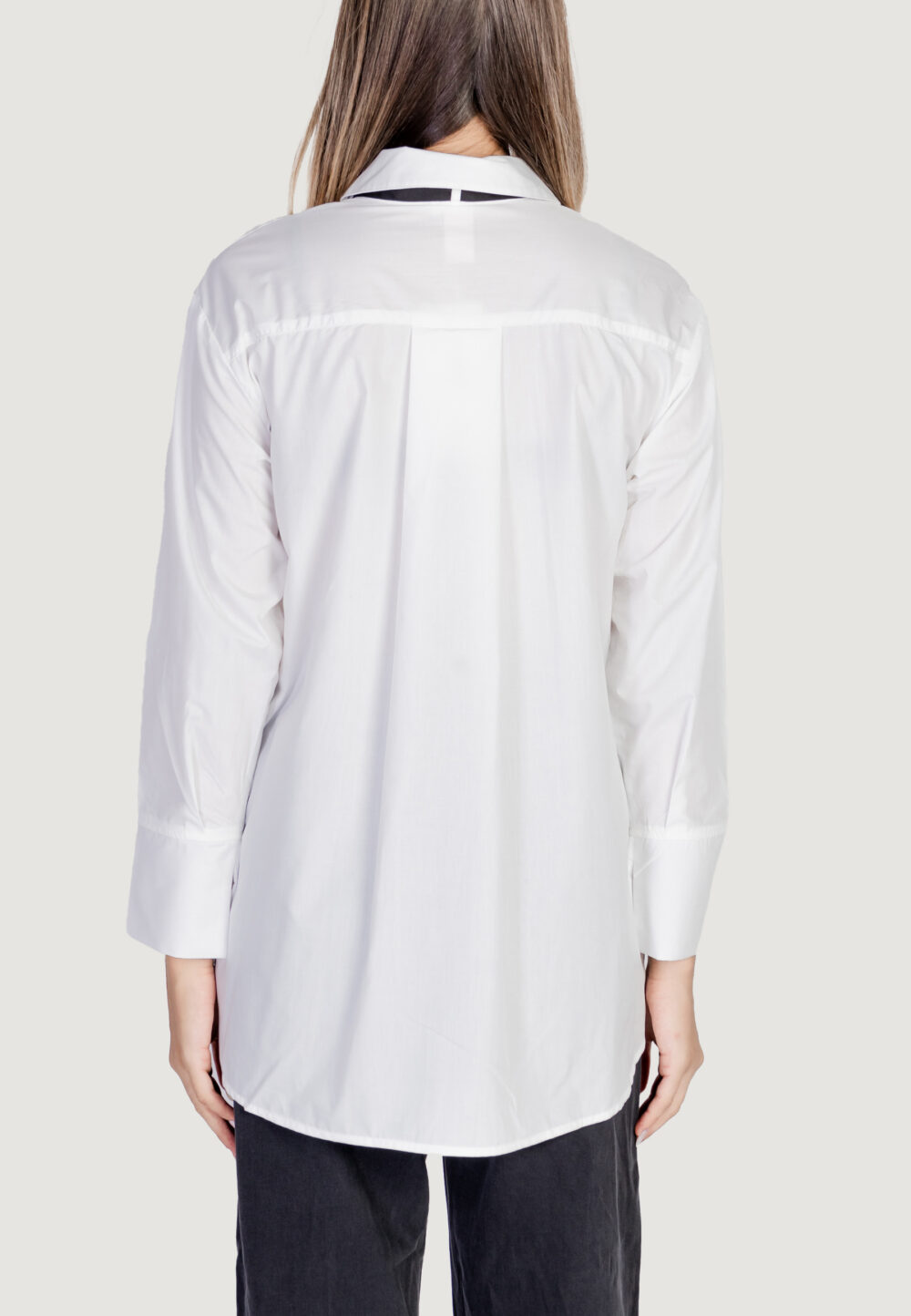 Camicia manica lunga Jacqueline de Yong ONLMOCO CALA LS BOW SHIRT WVN Bianco - Foto 4