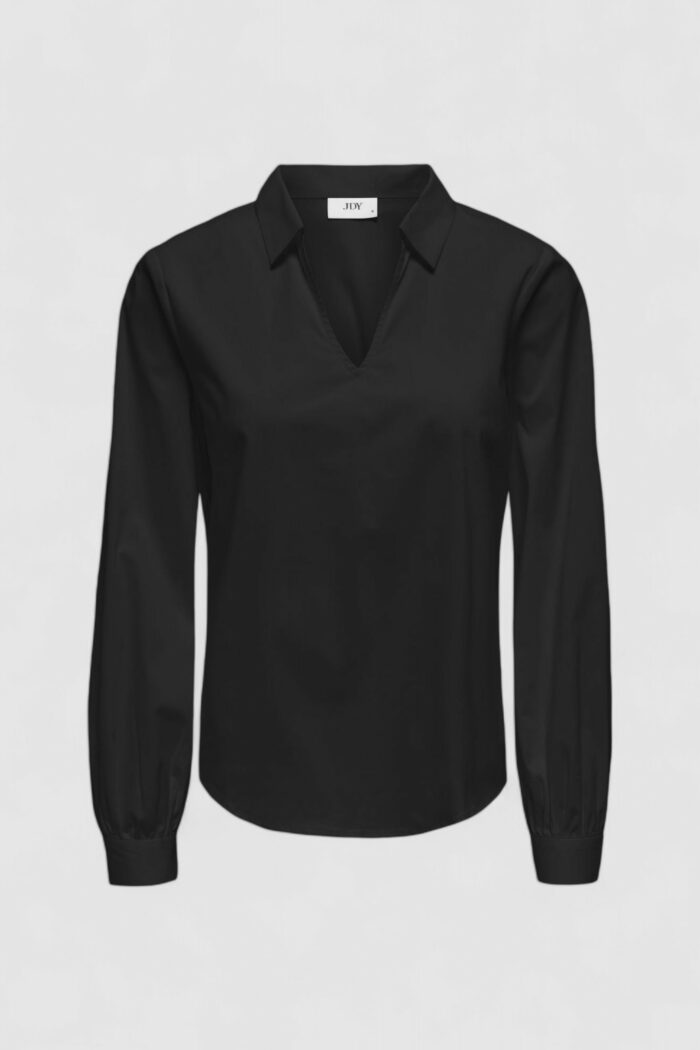 Camicia manica lunga Jacqueline De Yong JDYMIO L/S V-NECK TOP WVN DIA Nero