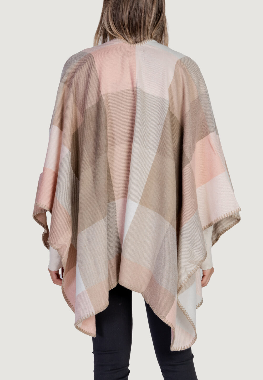 Mantella Pieces PCNOANNE PONCHO BC Beige - Foto 2