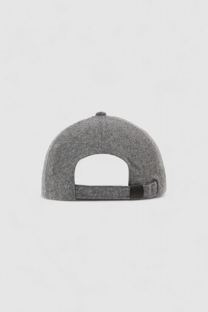 Cappello con visiera Calvin Klein WOOL BB CAP Grigio Scuro