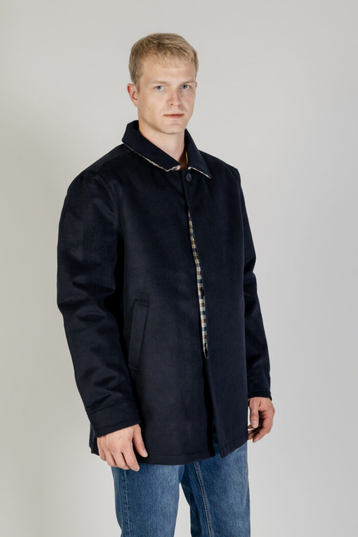 Cappotto Aquascutum WOOL 3-WAY ACTIVE TRENCH Blu