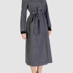 Cappotto Vero Moda VMFORTUNEAYA XTRA LONG COAT GA BOO Grigio - Foto 3