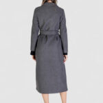 Cappotto Vero Moda VMFORTUNEAYA XTRA LONG COAT GA BOO Grigio - Foto 4