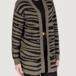 Cardigan Jacqueline de Yong Jdylorraine Animal L/S Long Knt Verde - Foto 3