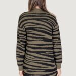 Cardigan Jacqueline de Yong Jdylorraine Animal L/S Long Knt Verde - Foto 4