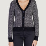 Cardigan Vero Moda VMARIA ART LS V-NECK CARDIGAN GA Nero - Foto 1