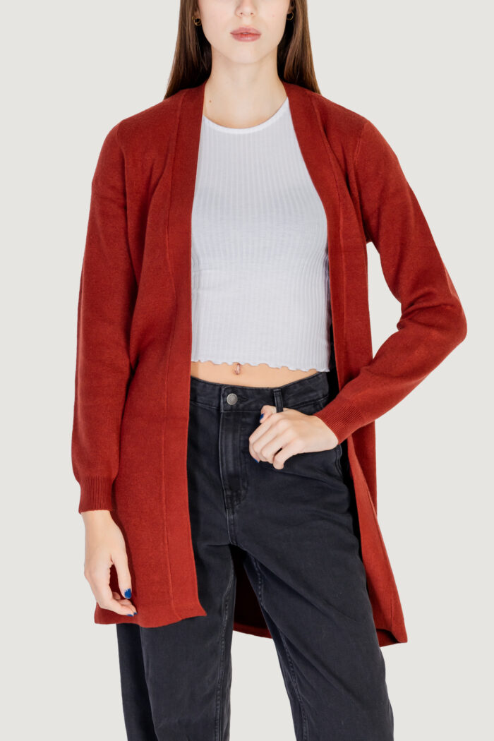 Cardigan Vero Moda VMNANCY LS OPEN CARDIGAN BOO Ruggine