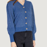 Cardigan Vila Clothes VITULI V-NECK GLITTER KNIT CARDIGAN/PB Blue Denim - Foto 3