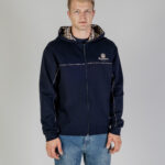 Felpa con cappuccio Aquascutum ACTIVE SCUBA PIPING HOODIE Blu - Foto 1