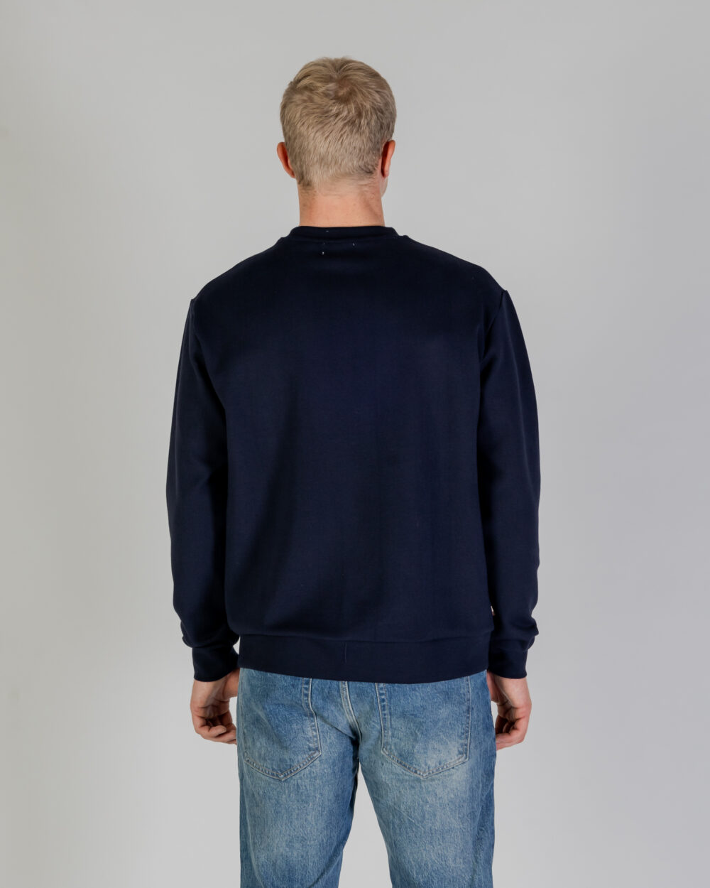 Felpa senza cappuccio Aquascutum ACTIVE SCUBA CLUB CHECK CREWNECK Blu - Foto 3