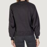 Felpa senza cappuccio Calvin Klein Jeans CHENILLE MONOLOGO Nero - Foto 4