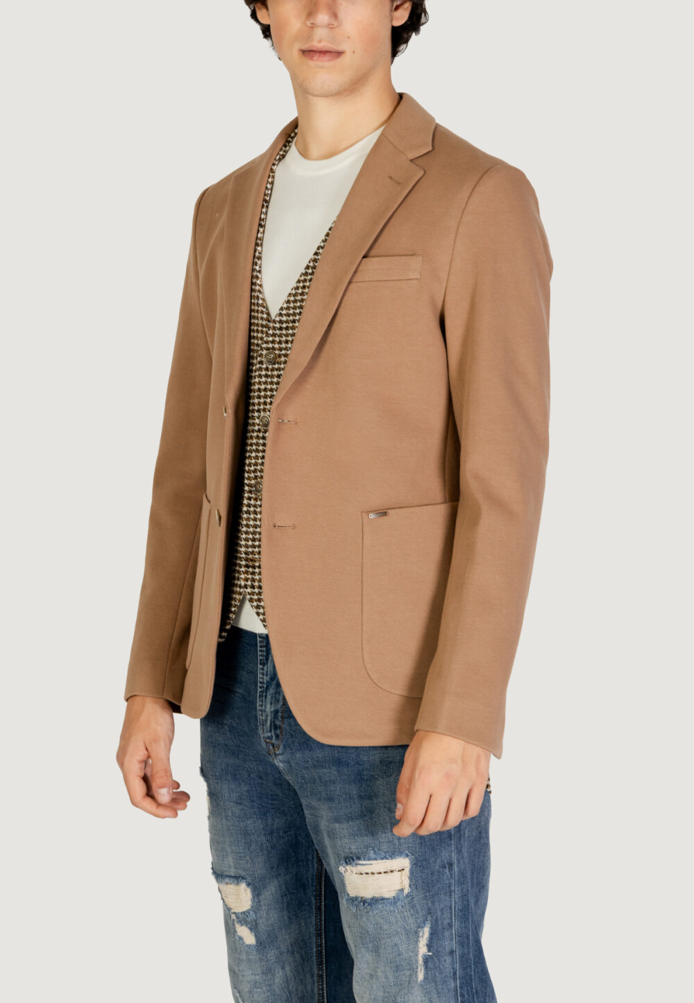 Giacca Gianni Lupo  Beige scuro - Foto 3