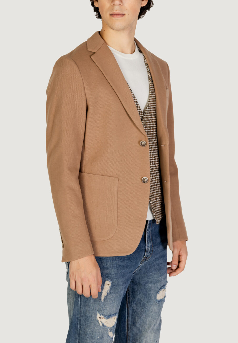 Giacca Gianni Lupo  Beige scuro - Foto 5