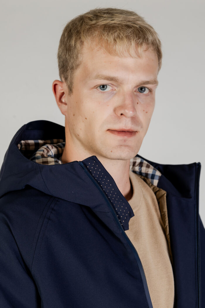 Giacchetto Aquascutum SHELL ACTIVE HOODED JACKET Blu