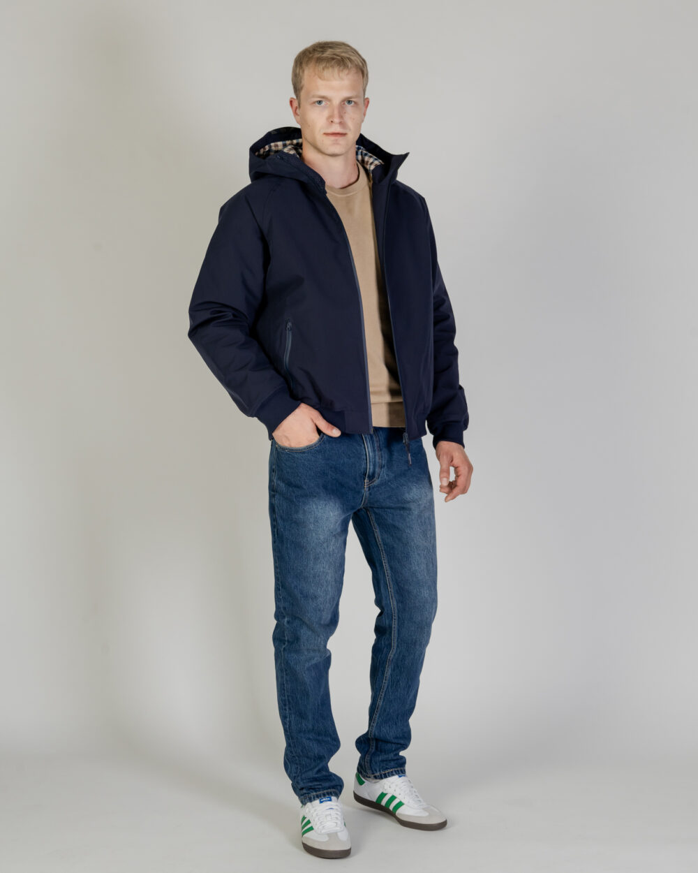 Giacchetto Aquascutum SHELL ACTIVE HOODED JACKET Blu - Foto 5