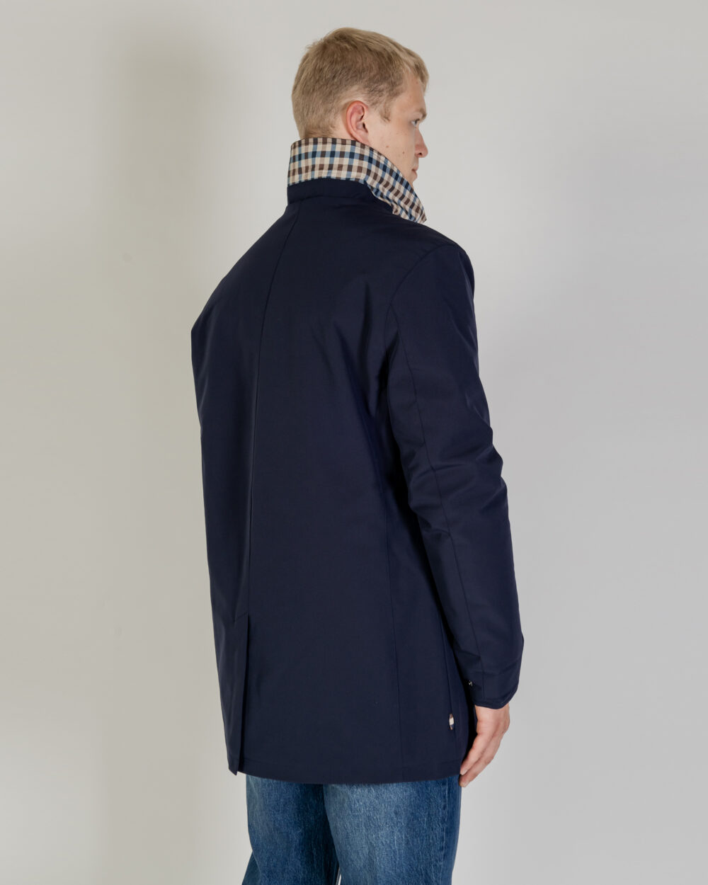 Giacchetto Aquascutum SHELL ACTIVE MID TRENCH Blu - Foto 3