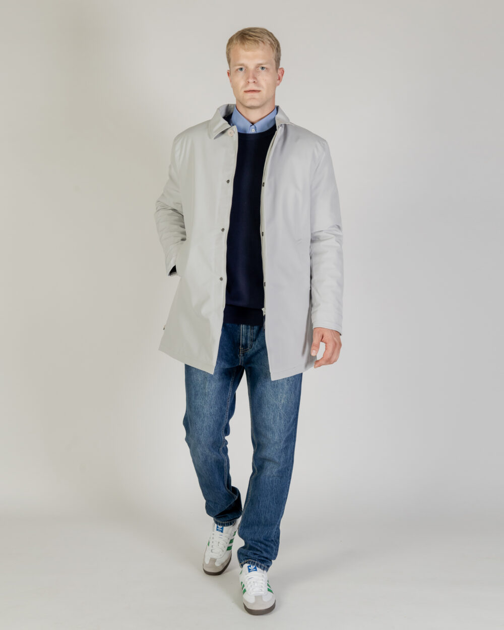 Giacchetto Aquascutum SHELL ACTIVE MID TRENCH Grigio - Foto 5