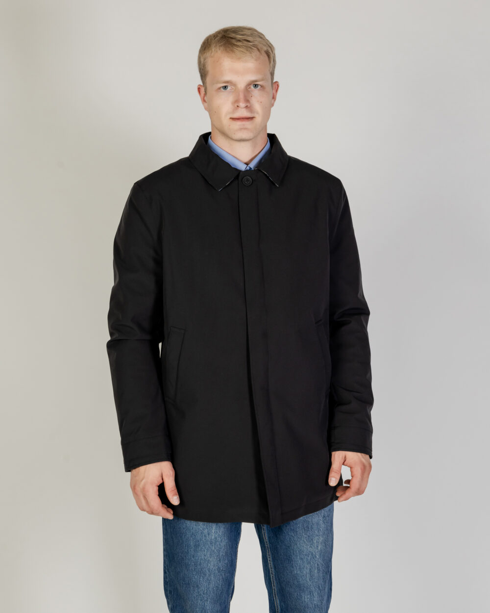 Giacchetto Aquascutum SHELL ACTIVE MID TRENCH Nero - Foto 1