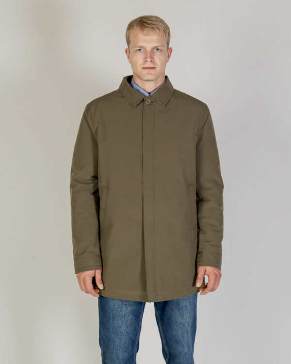 Giacchetto Aquascutum SHELL ACTIVE MID TRENCH Verde Oliva - Foto 1